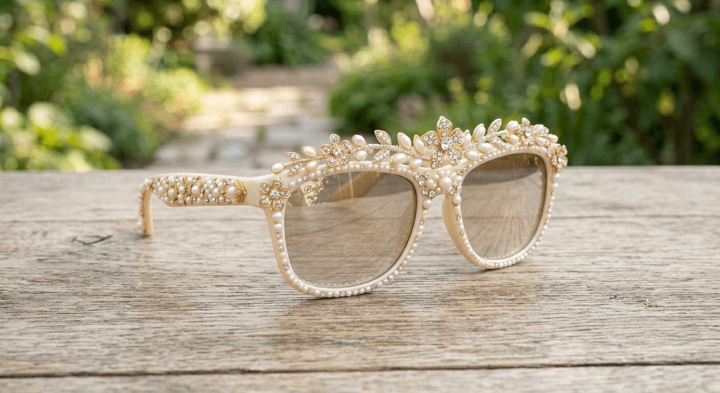 AI Rendered Design a unique bridal style sunglasses with AI.