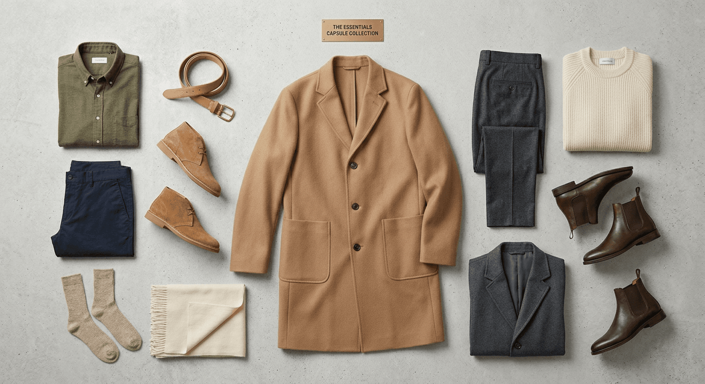 After: Cohesive AI-generated capsule collection showing mix-and-match outfits