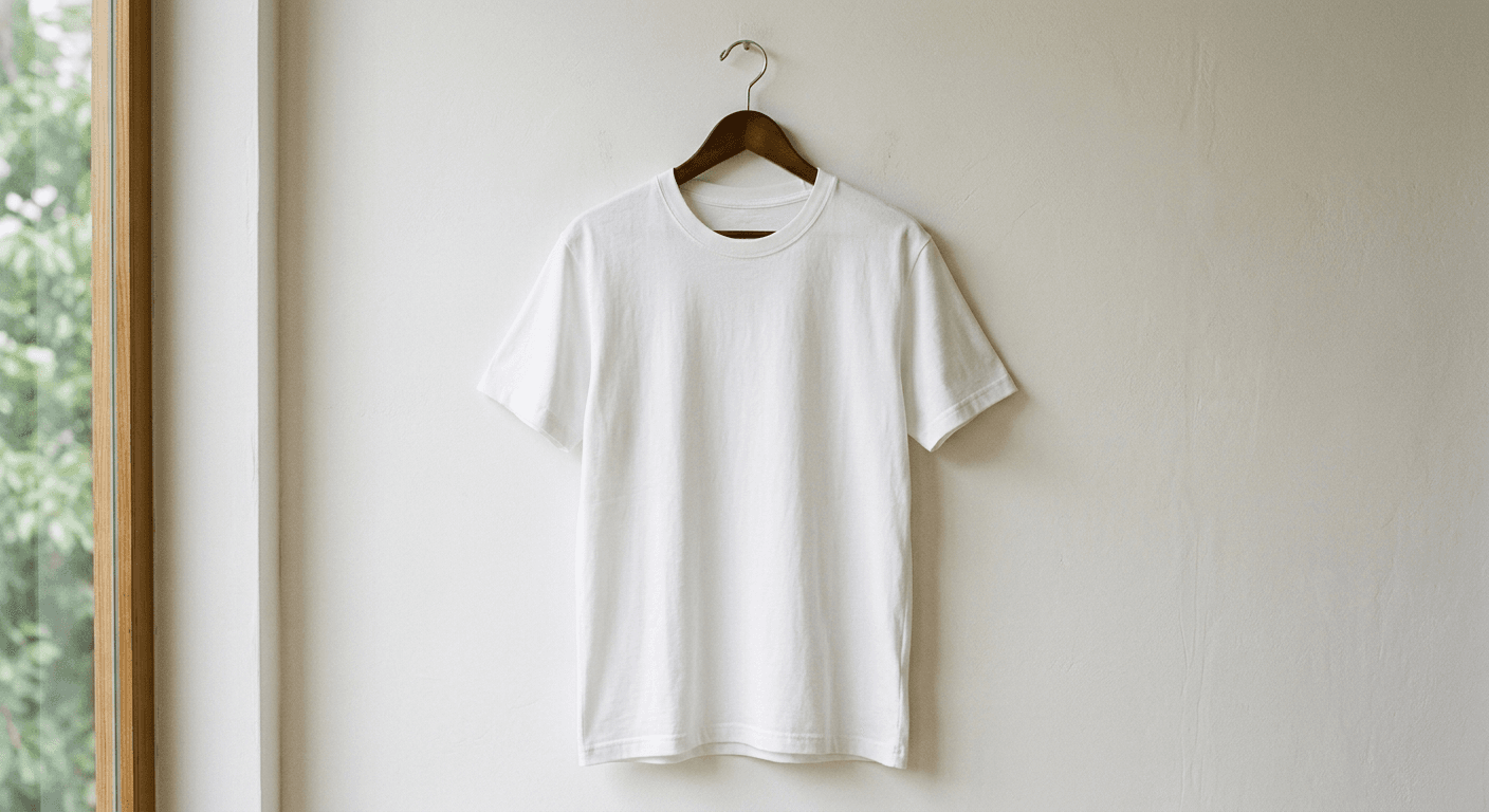 Initial structure or basic concept of a classic shirt prior to AI enhancement