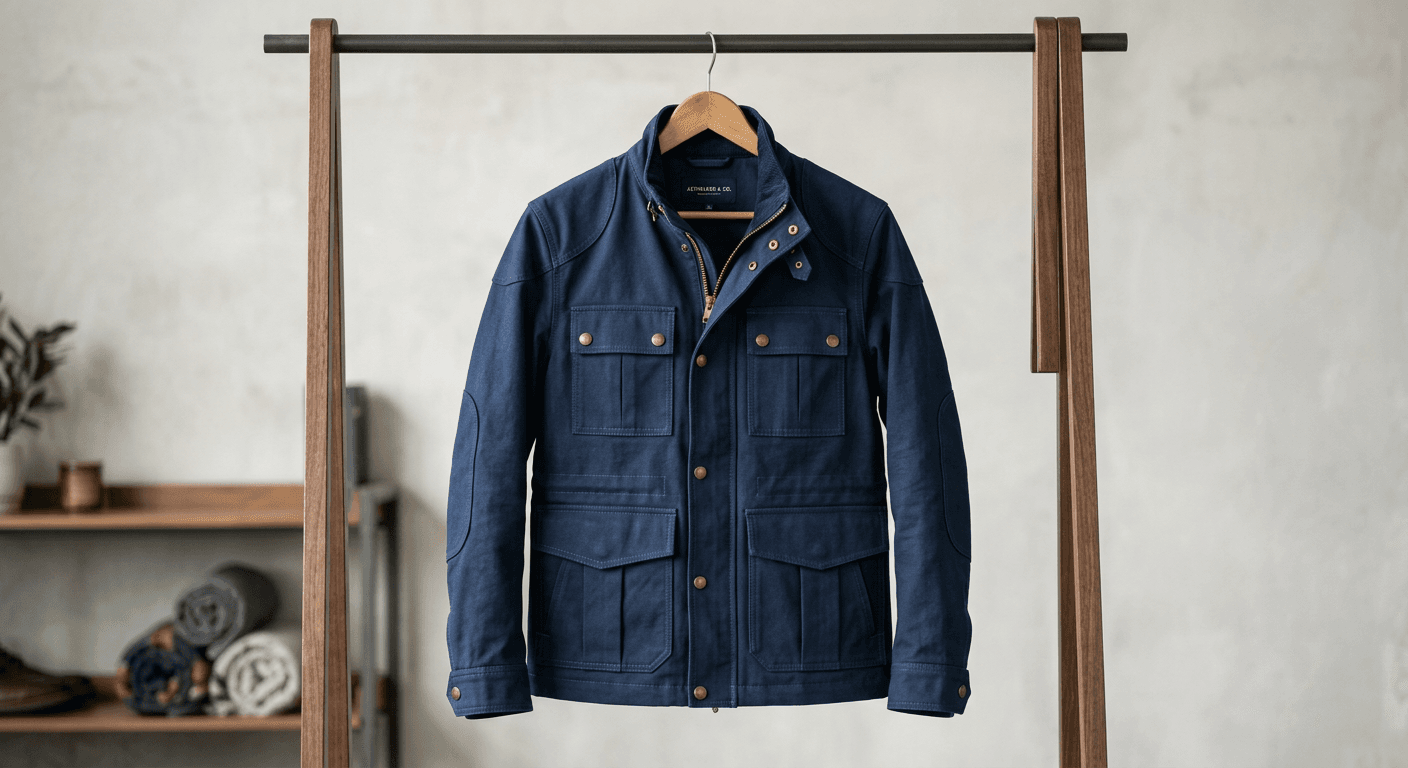 Original Generate close-up detail shots of fabric texture, stitching, buttons, and hardware from your product photos.