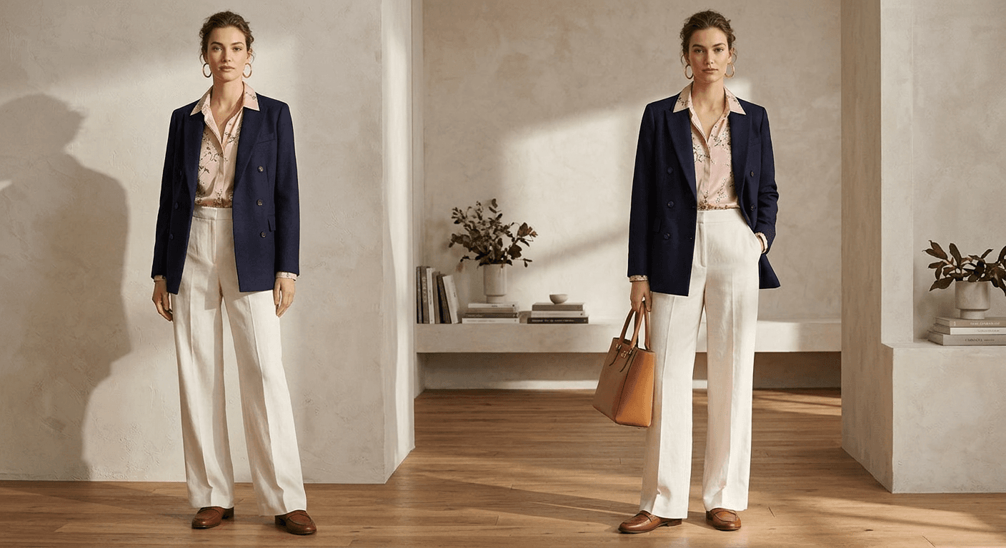AI Rendered Create styled outfit combination photos from individual product shots. Show complete looks for cross-selling.