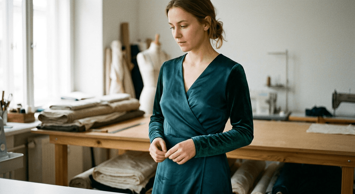 Before AI Enhancement - Dull, flat fabric lacking natural sheen and luster