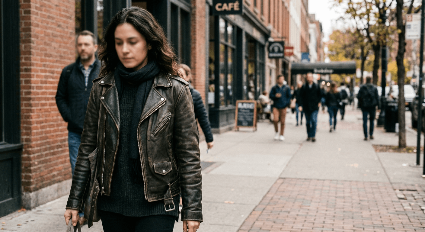 Before AI enhancement - Flat, washed-out leather texture in product photography