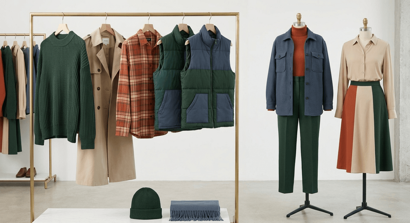 AI Rendered Create cohesive color stories for fashion collections. See how seasonal palettes translate to actual garments.