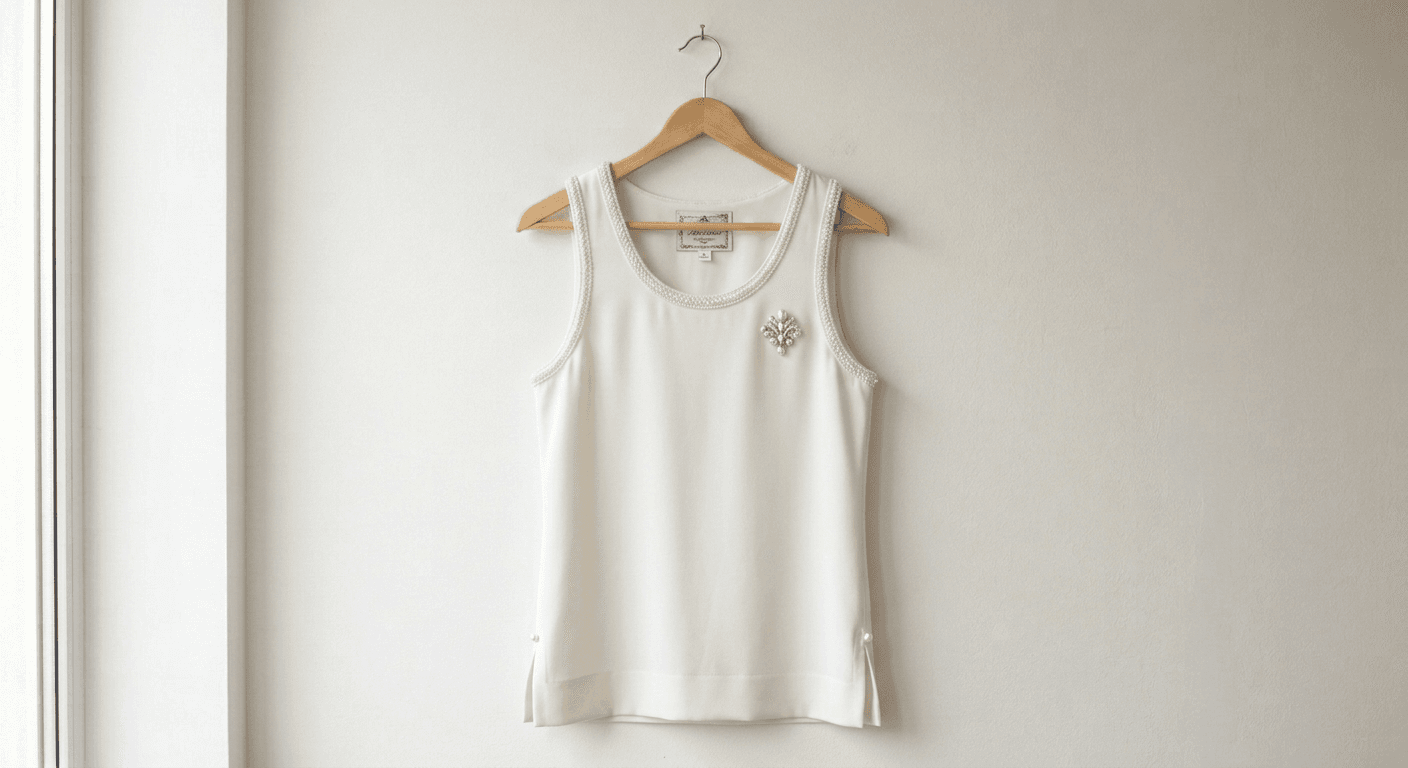 AI Rendered Design a unique formal style tank top with AI.