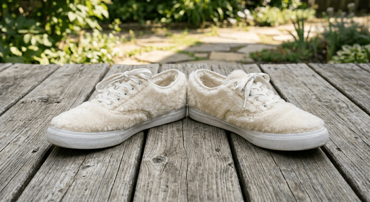 AI Rendered Visualize shoes designs made of fur fabric.