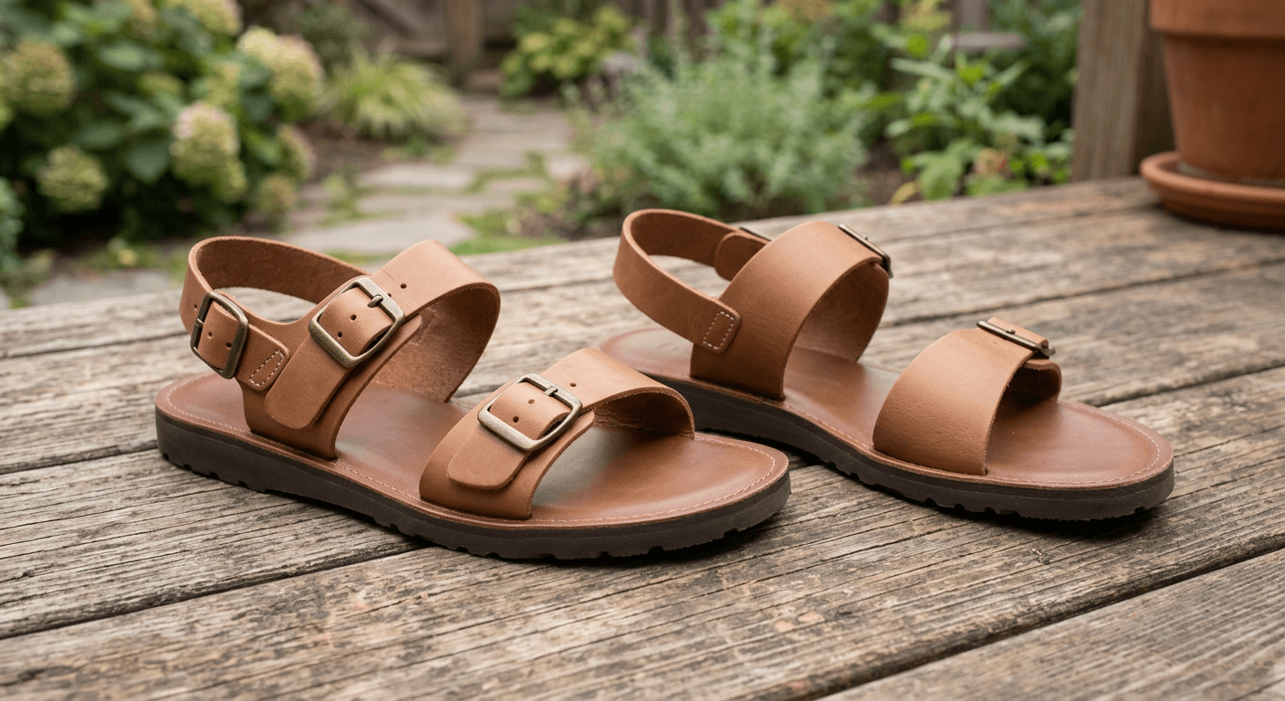 Initial sketch or basic 3D model of a gym sandal before AI generation