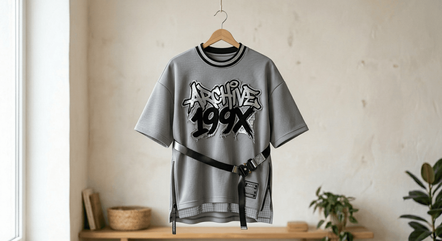 AI Rendered Design a unique hip hop style shirt with AI.