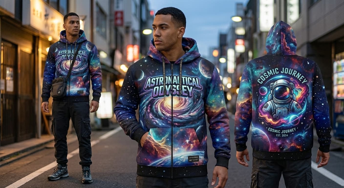 AI Rendered Create stunning hoodie mockups with your design on real-looking models. Stand out from competitors using flat mockups.