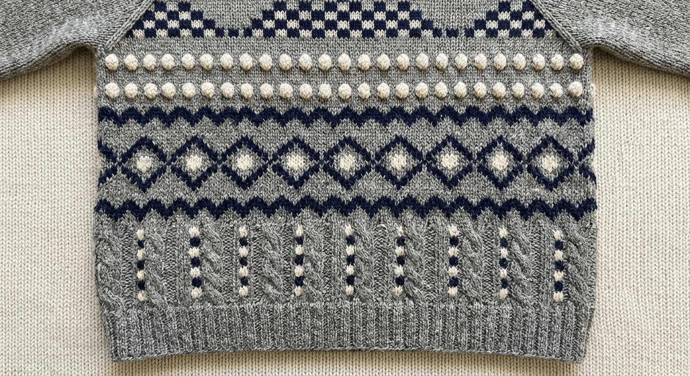 AI Rendered Convert knitting charts and stitch patterns into photorealistic knitwear images. See your pattern as a finished garment.