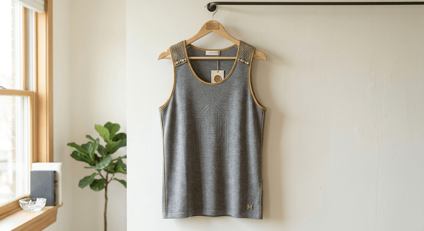 AI Rendered Design a unique luxury style tank top with AI.