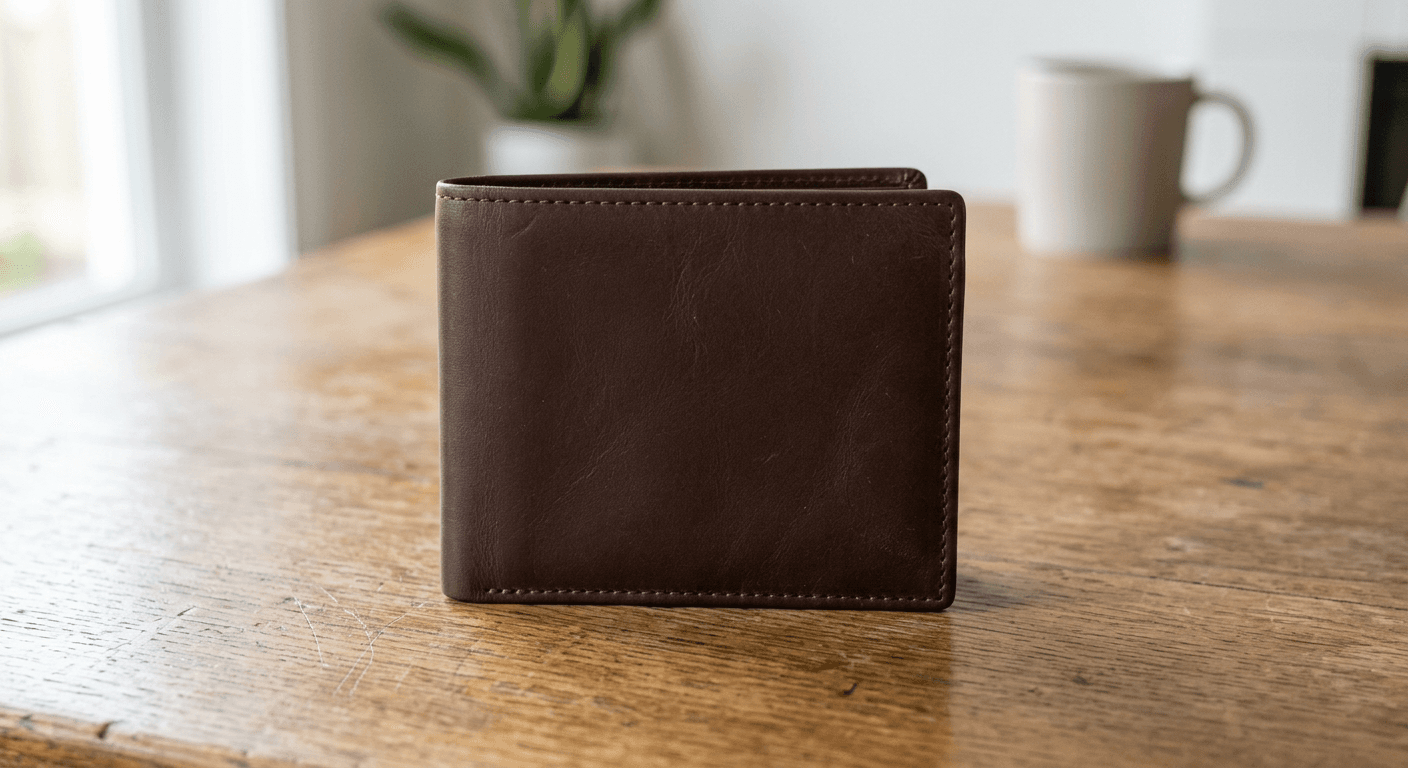 Original Design a unique minimalist style wallet with AI.