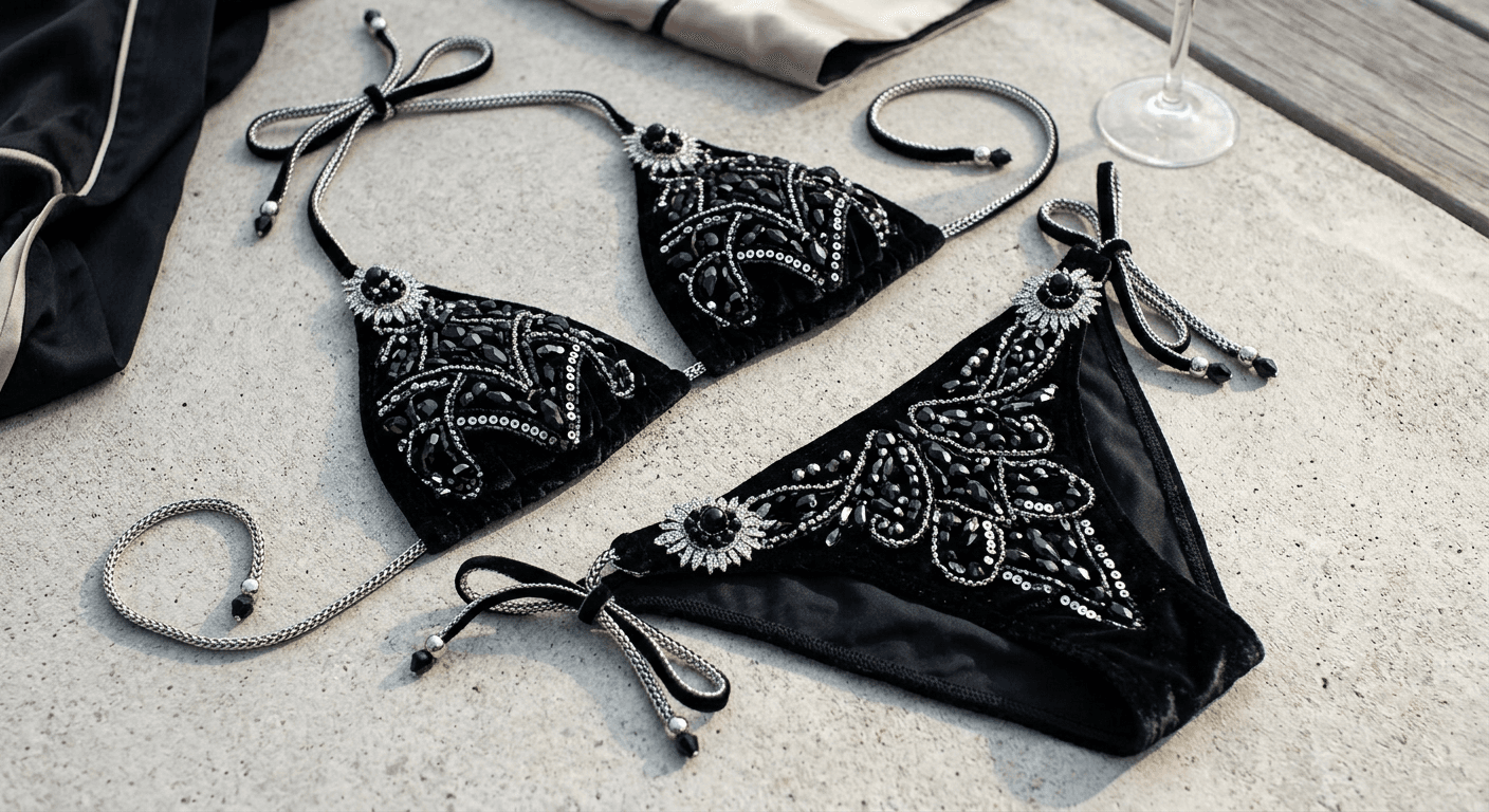 AI Rendered Design a unique party style bikini with AI.