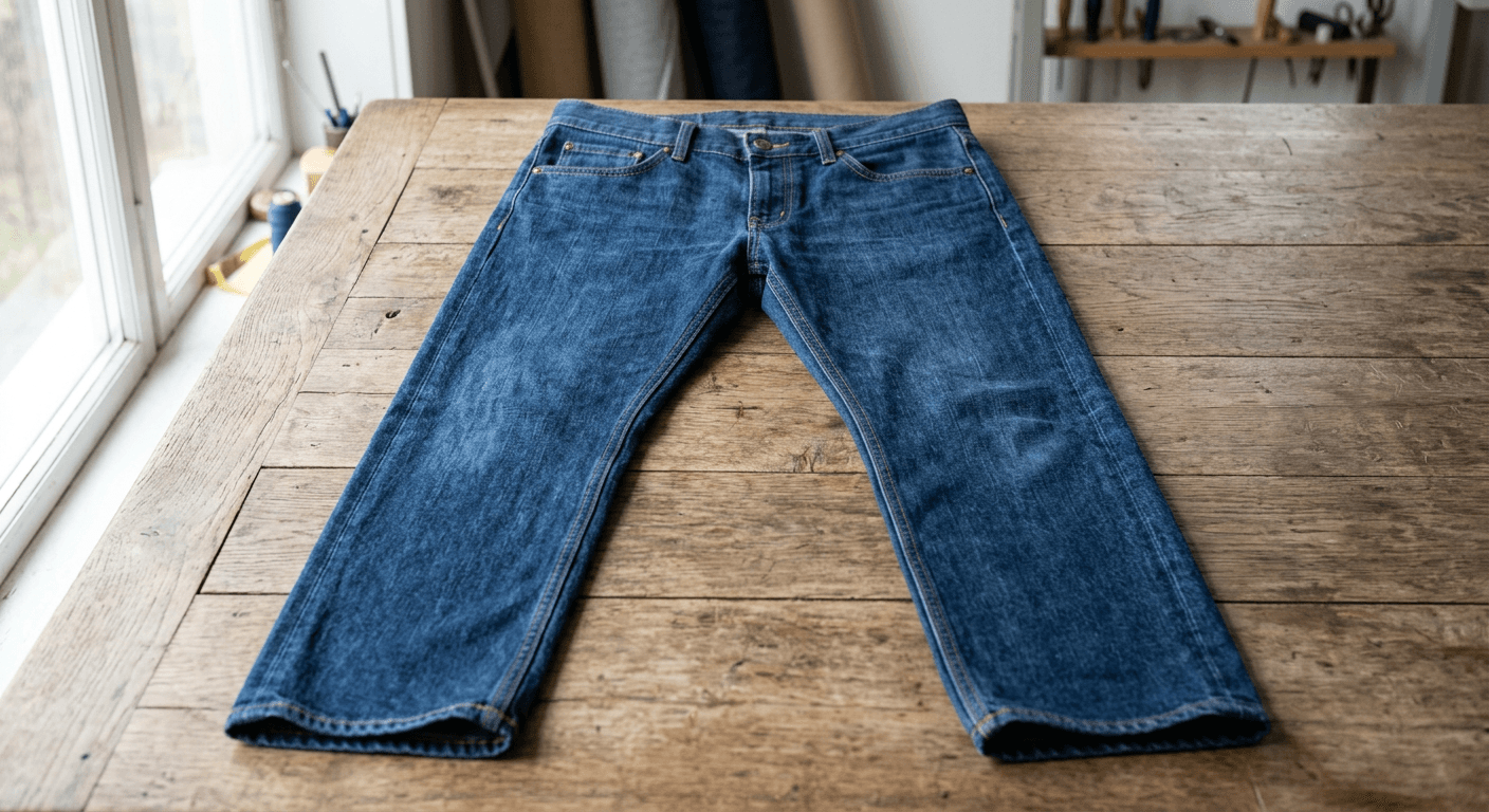 Original Design a unique party style jeans with AI.
