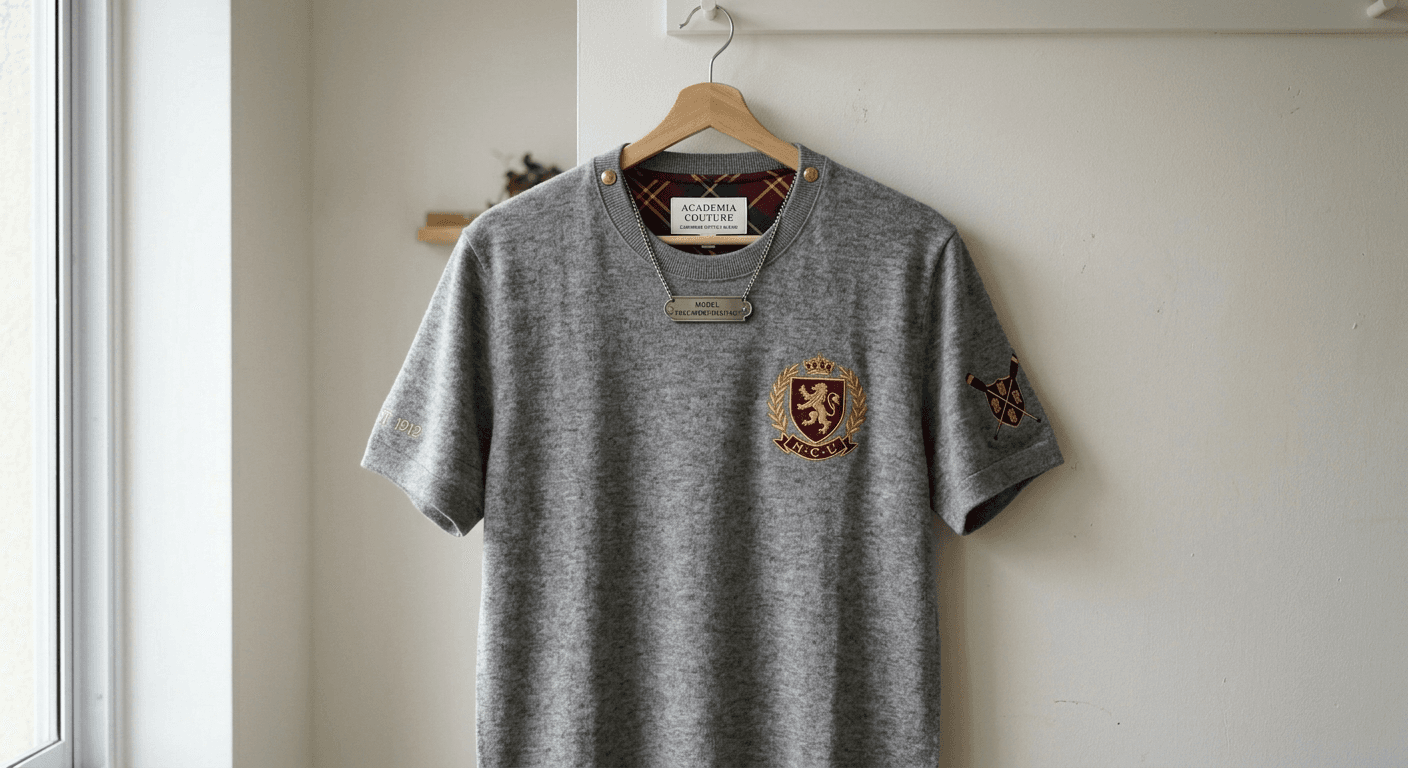 AI Rendered Design a unique preppy style t-shirt with AI.