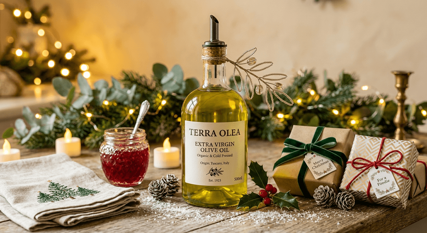 Product beautifully integrated into a festive Christmas scene using 4fashionai.com