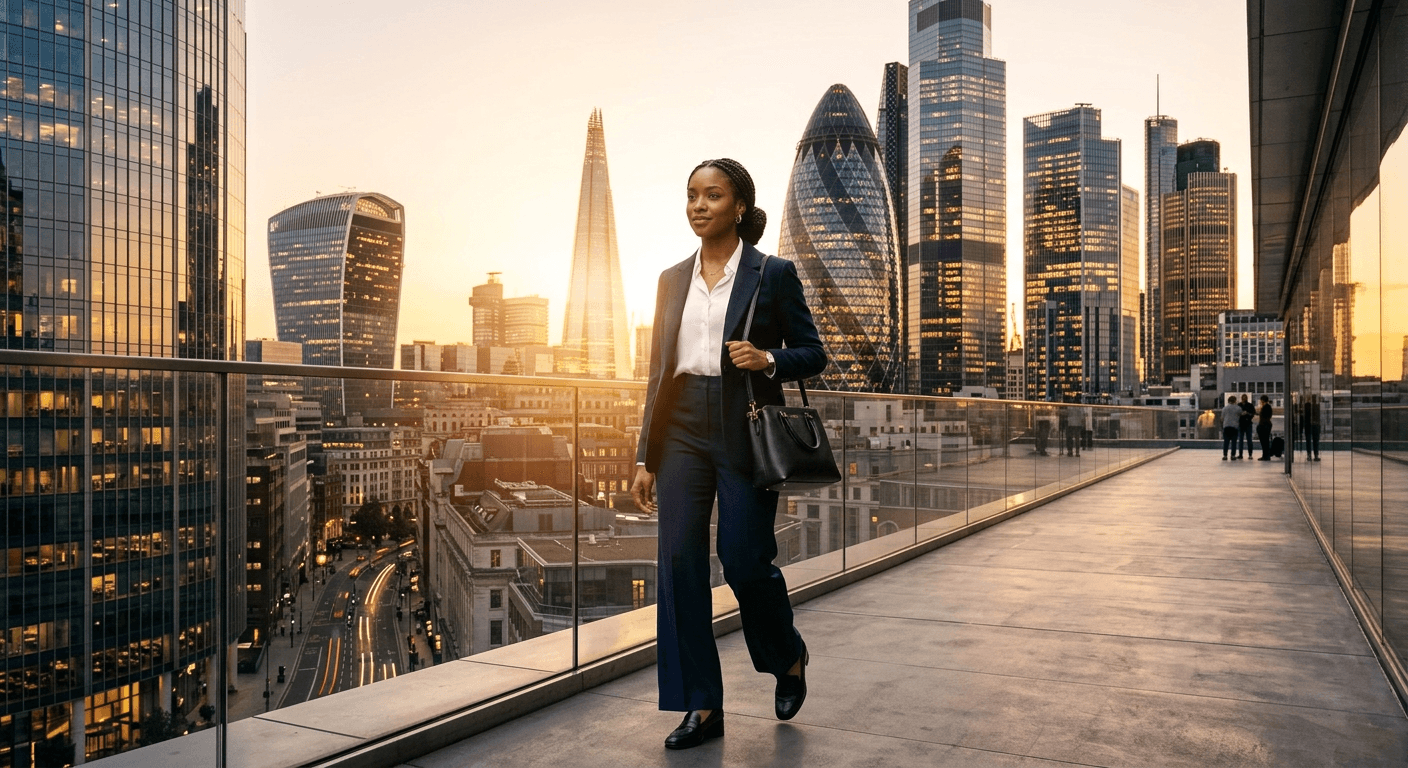 AI Rendered Place fashion products against impressive city skyline backgrounds. Urban sophistication for cosmopolitan brands.
