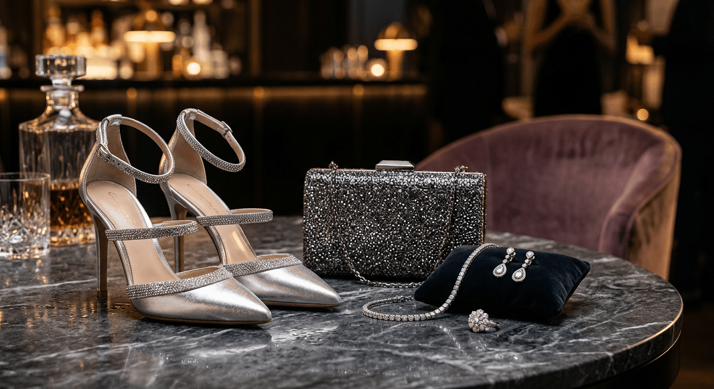 Original Create glamorous New Year's Eve themed product photos. Champagne, confetti, sequins, and celebration vibes.