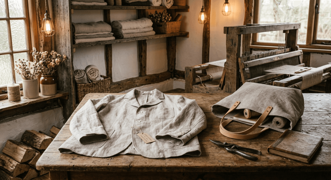 AI generated rustic farmhouse product photo featuring weathered wood and vintage props