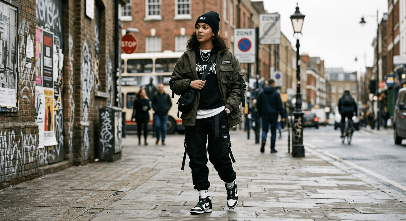 Original Place fashion products in trendy urban street settings. Brick walls, graffiti, city streets, and warehouse vibes.