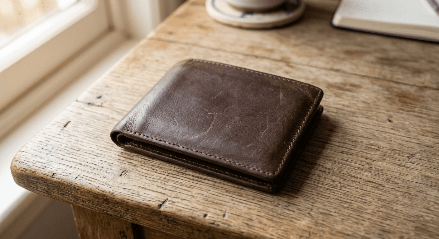 Original Design a unique punk style wallet with AI.