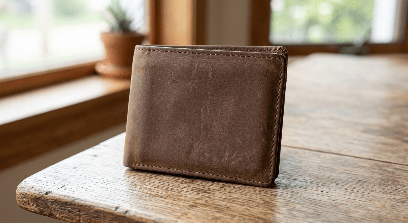 Original Design a unique techwear style wallet with AI.