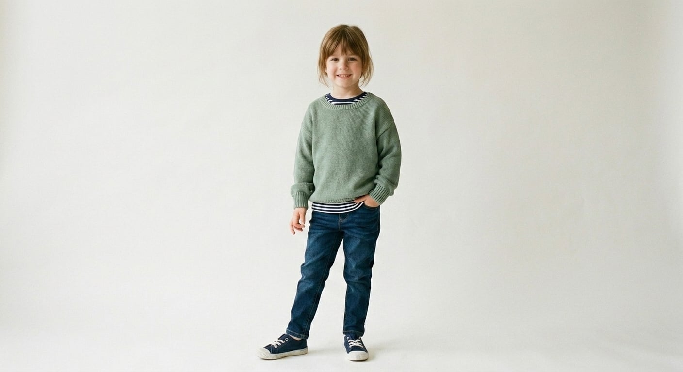 AI Rendered See how clothing looks on your child before ordering online. Reduce returns and find the perfect fit.