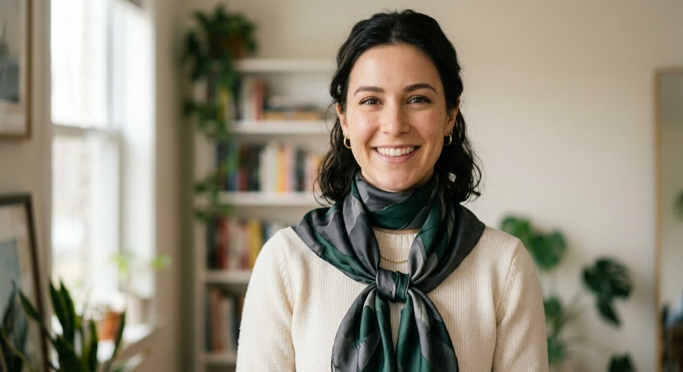AI Rendered Try on scarves in different styling techniques. Draped, wrapped, knotted, and layered looks on your photo.
