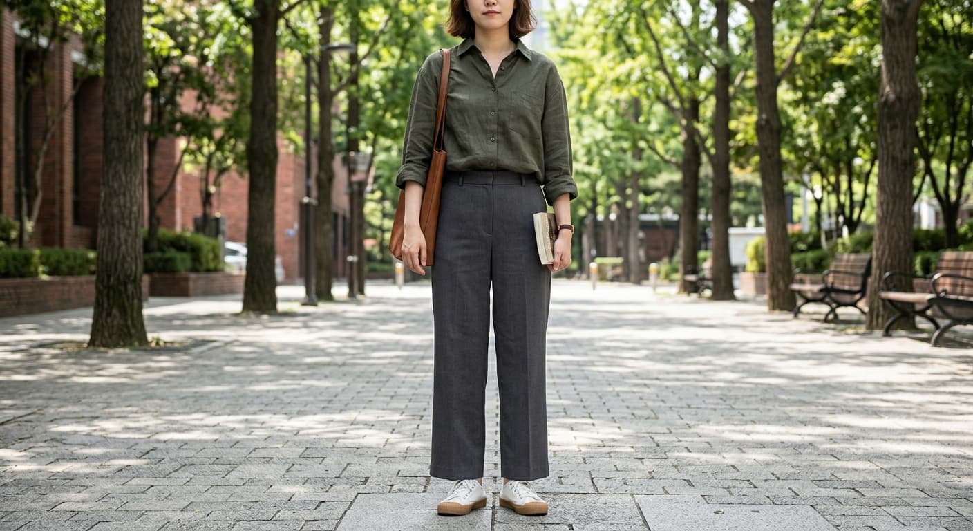 Original outfit before virtual sneaker try on