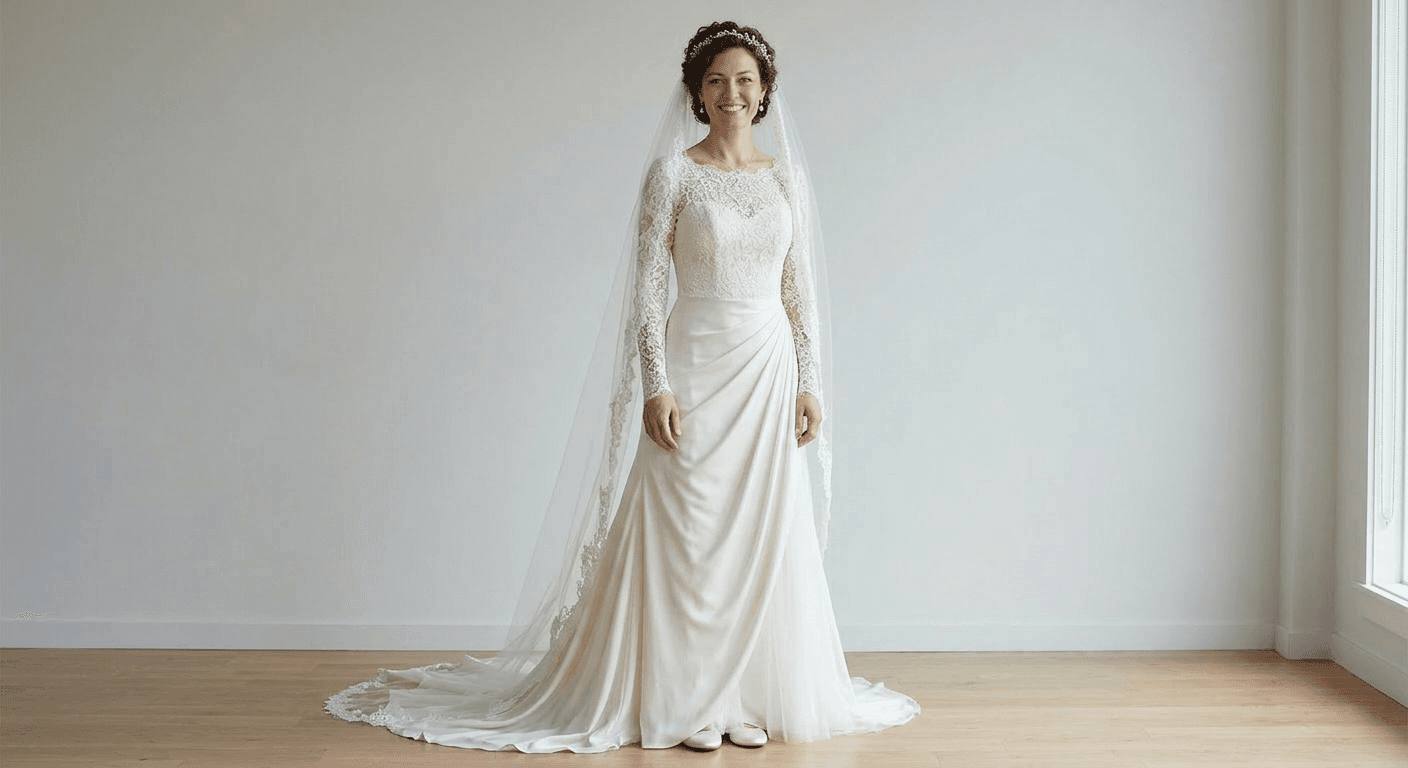 AI Rendered See yourself in different wedding dresses without visiting a bridal salon. Try on gowns from your phone.
