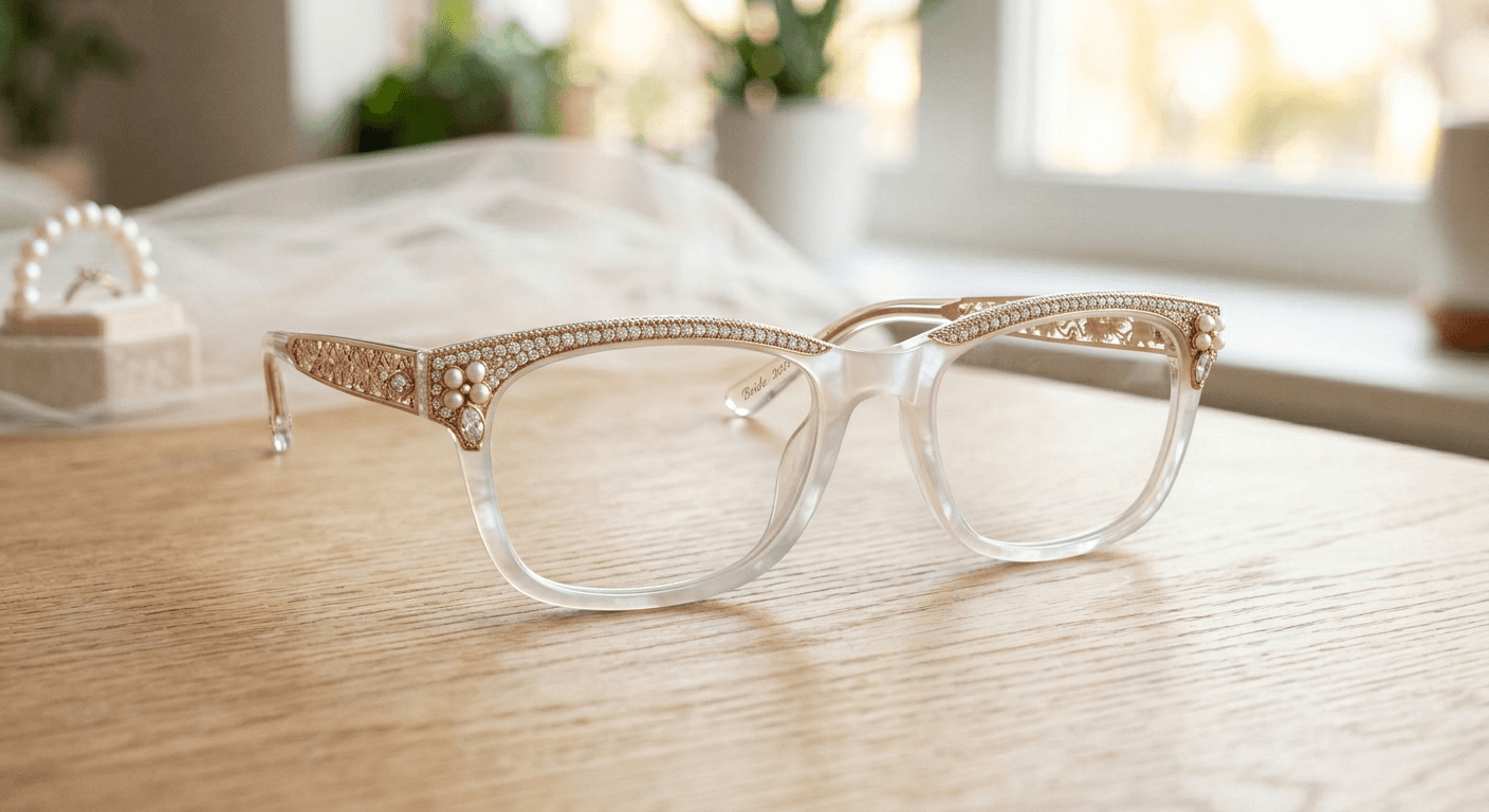 AI Rendered Design a unique wedding style glasses with AI.