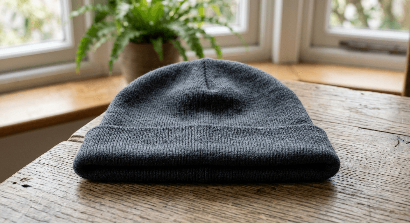 Original Design a unique workout style beanie with AI.