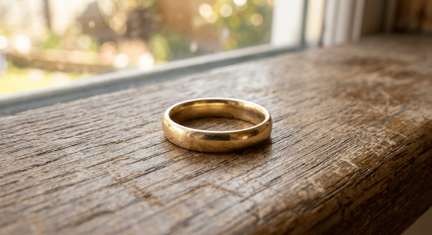 A plain, traditional workout ring lacking style and unique design before AI enhancement.